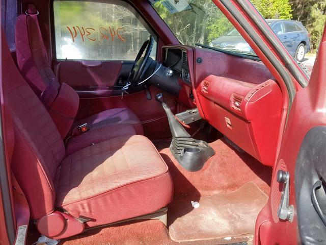 1FTCR10A8RTA48262 - 1994 FORD RANGER RED photo 5