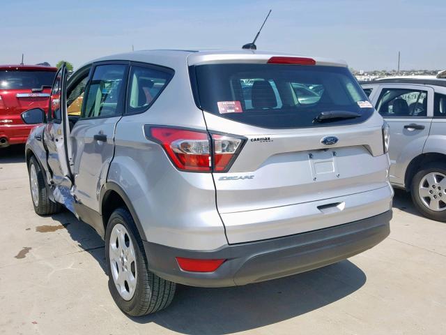 1FMCU0F77HUA93220 - 2017 FORD ESCAPE S SILVER photo 3