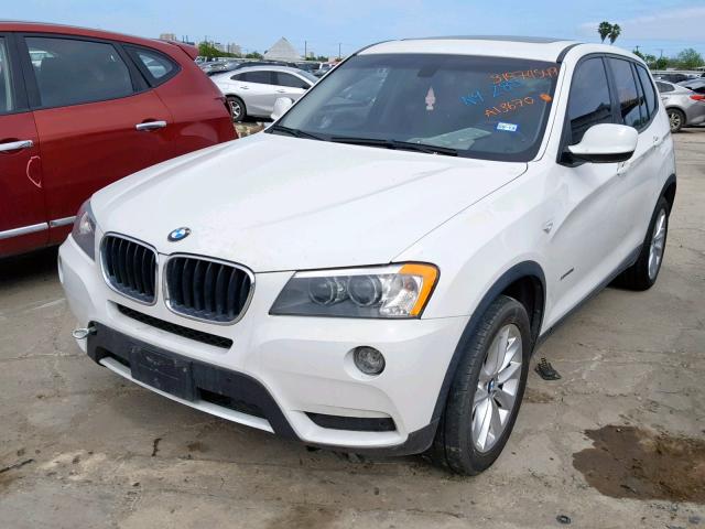 5UXWX9C58D0A13670 - 2013 BMW X3 XDRIVE2 WHITE photo 2