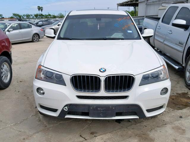 5UXWX9C58D0A13670 - 2013 BMW X3 XDRIVE2 WHITE photo 9