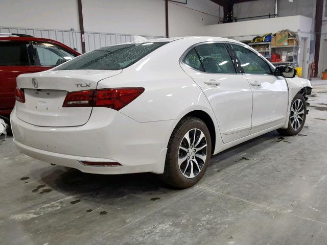19UUB1F56GA014396 - 2016 ACURA TLX TECH WHITE photo 4