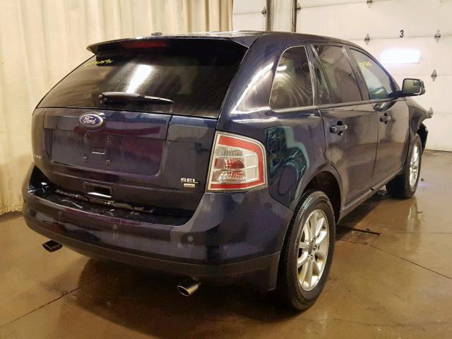 2FMDK4JC1ABB59911 - 2010 FORD EDGE SEL BLUE photo 4