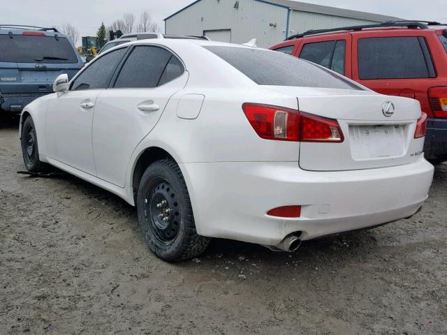 JTHCF5C2XB5051600 - 2011 LEXUS IS 250 WHITE photo 3