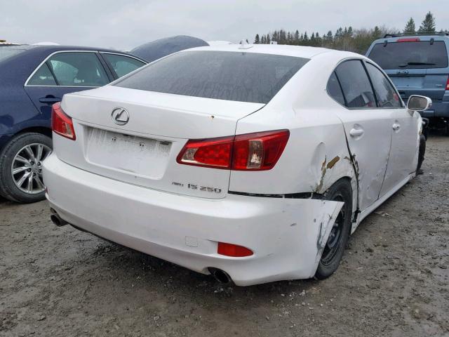 JTHCF5C2XB5051600 - 2011 LEXUS IS 250 WHITE photo 4