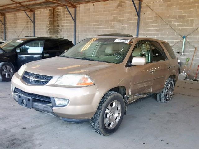 2HNYD18232H536002 - 2002 ACURA MDX GOLD photo 2