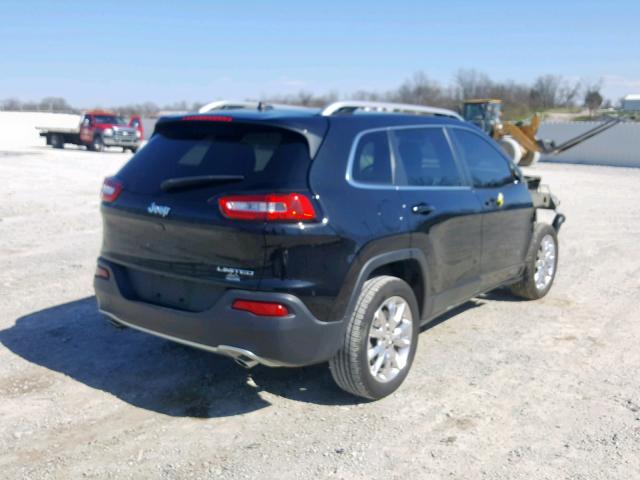 1C4PJLDS6EW171641 - 2014 JEEP CHEROKEE L BLACK photo 4