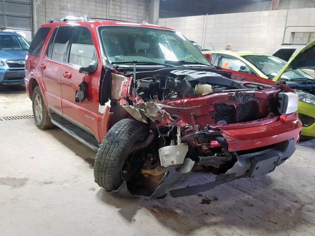 5LMEU88H54ZJ41949 - 2004 LINCOLN AVIATOR Tünd qırmızı foto 1