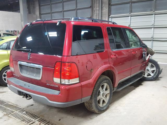 5LMEU88H54ZJ41949 - 2004 LINCOLN AVIATOR Tünd qırmızı foto 4