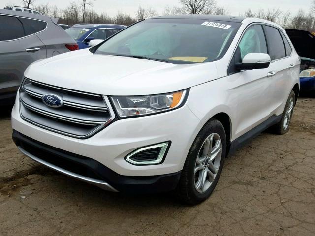 2FMPK4K97JBC27984 - 2018 FORD EDGE TITAN WHITE photo 2