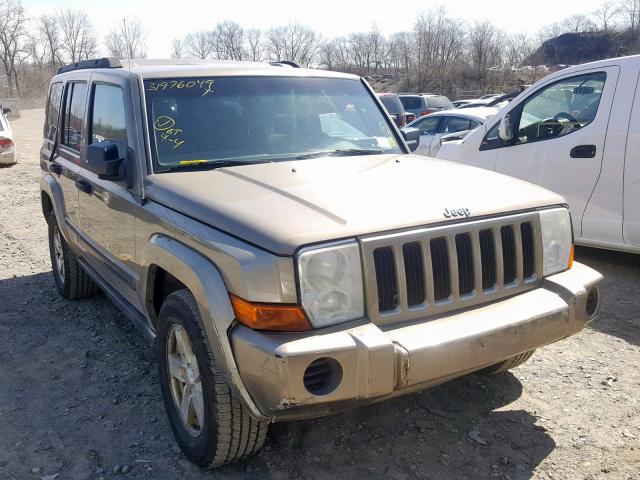 1J8HG48K86C179058 - 2006 JEEP COMMANDER TAN photo 1