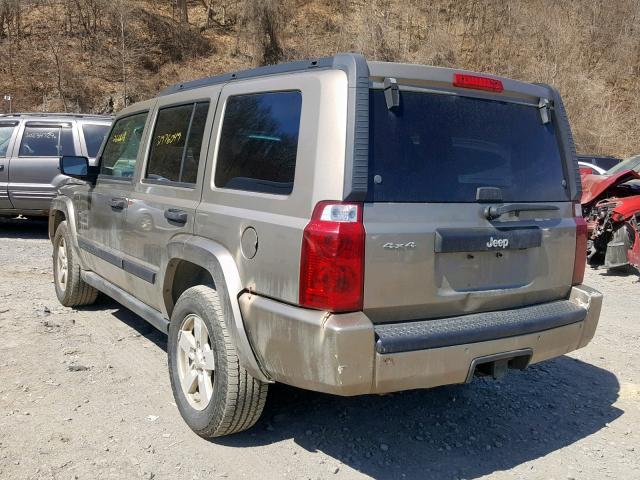 1J8HG48K86C179058 - 2006 JEEP COMMANDER TAN photo 3