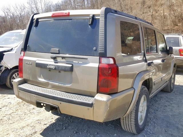 1J8HG48K86C179058 - 2006 JEEP COMMANDER TAN photo 4