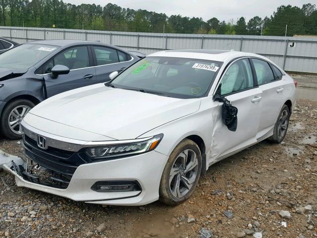 1HGCV1F56JA068761 - 2018 HONDA ACCORD EXL WHITE photo 2