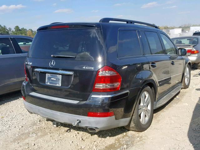 4JGBF71E99A456625 - 2009 MERCEDES-BENZ GL 450 4MA BLACK photo 4