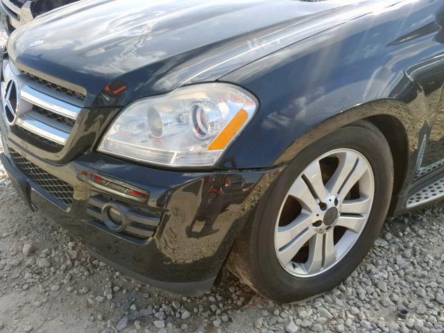 4JGBF71E99A456625 - 2009 MERCEDES-BENZ GL 450 4MA BLACK photo 9