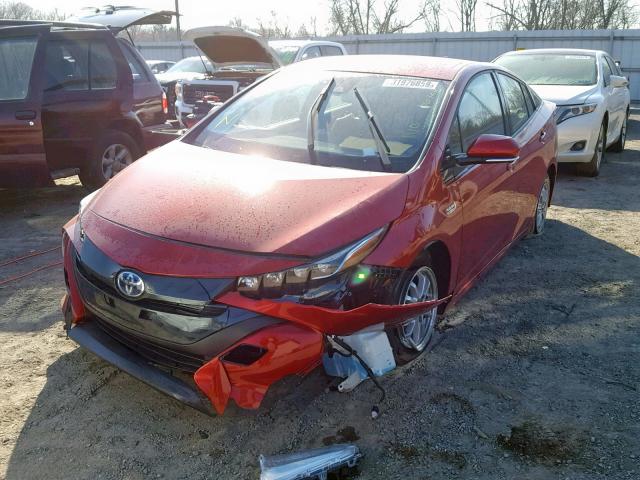 JTDKARFP8J3079125 - 2018 TOYOTA PRIUS PRIM 红色 照片 2