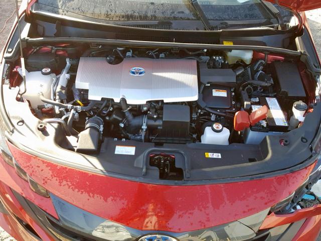 JTDKARFP8J3079125 - 2018 TOYOTA PRIUS PRIM 红色 照片 7