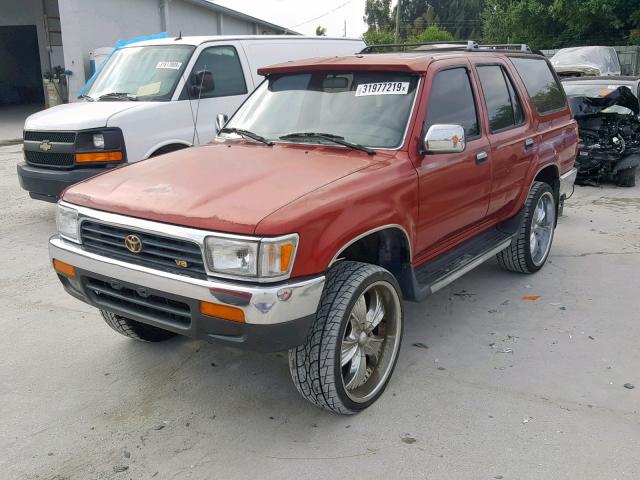 JT3VN29V2P0014157 - 1993 TOYOTA 4RUNNER VN RED photo 2