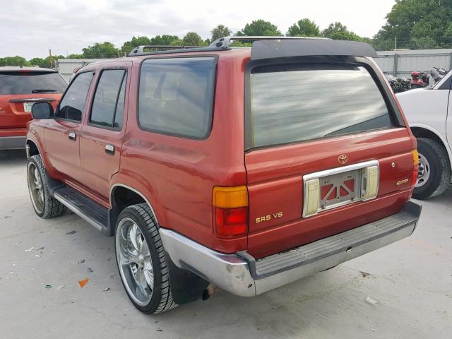 JT3VN29V2P0014157 - 1993 TOYOTA 4RUNNER VN RED photo 3