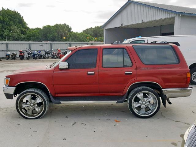 JT3VN29V2P0014157 - 1993 TOYOTA 4RUNNER VN RED photo 9