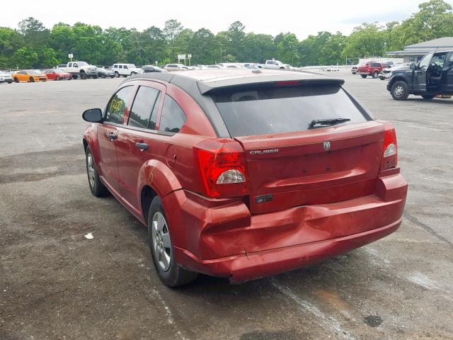 1B3HB28B88D622088 - 2008 DODGE CALIBER RED photo 3