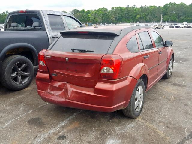 1B3HB28B88D622088 - 2008 DODGE CALIBER RED photo 4