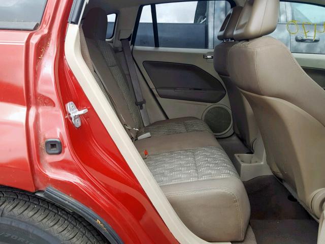 1B3HB28B88D622088 - 2008 DODGE CALIBER RED photo 6