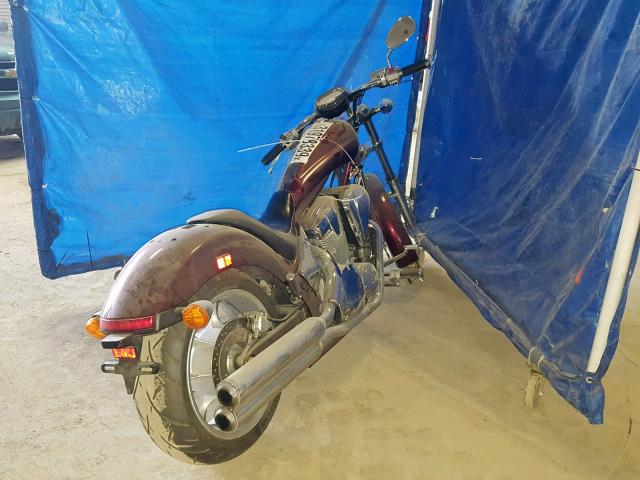 JH2SC6108AK000942 - 2010 HONDA VT1300 CX BURGUNDY photo 4