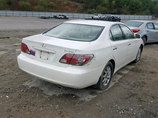 JTHBF30G425035358 - 2002 LEXUS ES 300 WHITE photo 4