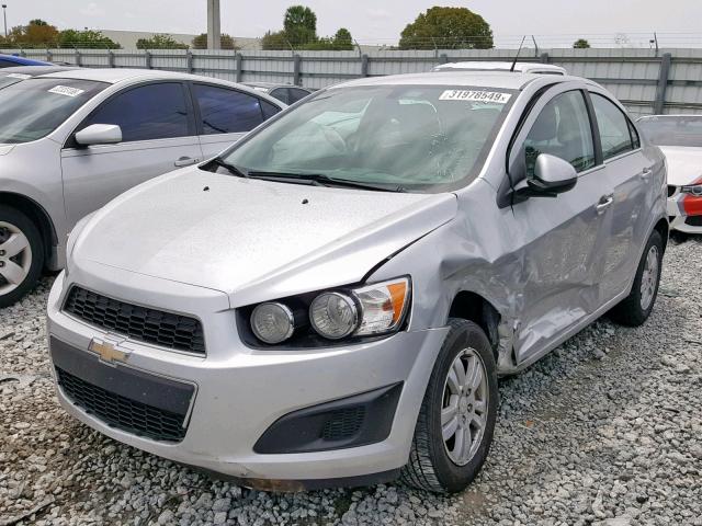 1G1JC5SH9E4169146 - 2014 CHEVROLET SONIC LT SILVER photo 2