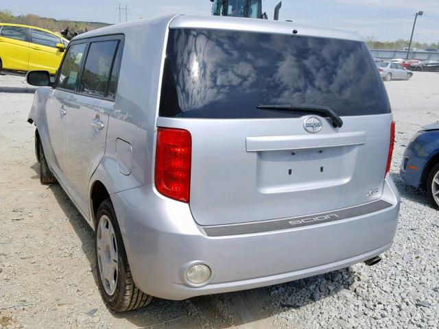 JTLKE50E991077433 - 2009 TOYOTA SCION XB 银色 照片 3