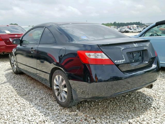 2HGFG12999H538939 - 2009 HONDA CIVIC EXL BLACK photo 3