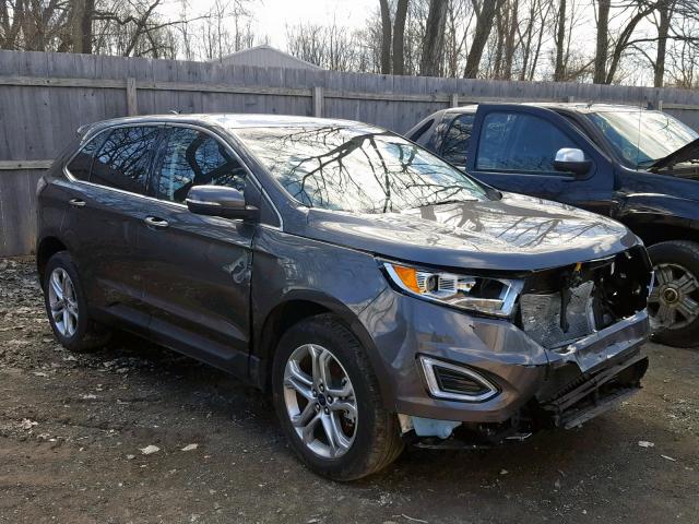 2FMPK4K88JBC14295 - 2018 FORD EDGE TITAN GRAY photo 1