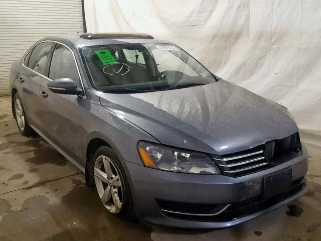 1VWBP7A30CC046465 - 2012 VOLKSWAGEN PASSAT SE GRAY photo 1