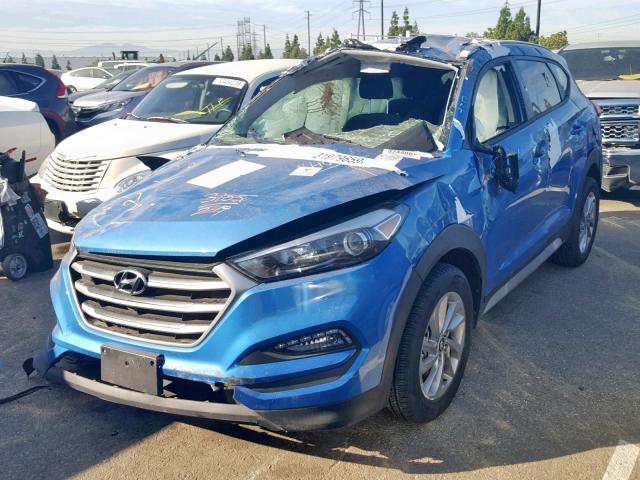 KM8J3CA41JU740032 - 2018 HYUNDAI TUCSON SEL BLUE photo 2