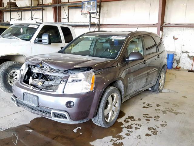 2CNDL737886043171 - 2008 CHEVROLET EQUINOX SP PURPLE photo 2