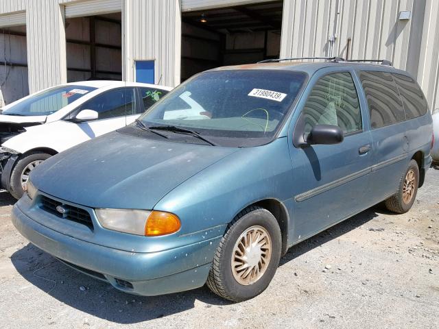 2FMZA5140WBD18951 - 1998 FORD WINDSTAR W TURQUOISE photo 2