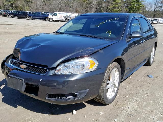 2G1WC5E34E1159786 - 2014 CHEVROLET IMPALA LIM GRAY photo 2