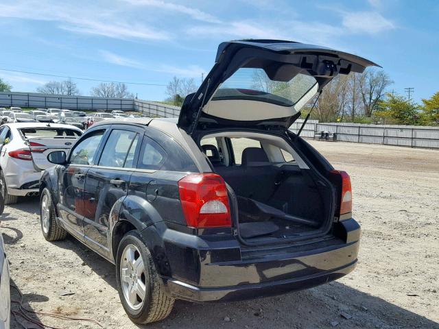 1B3HB28B68D782065 - 2008 DODGE CALIBER BLACK photo 3