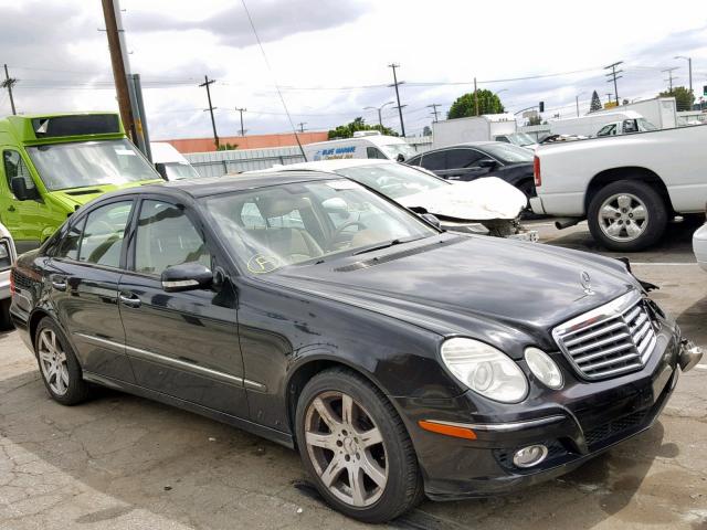 WDBUF56X47A994611 - 2007 MERCEDES-BENZ E 350 BLACK photo 1