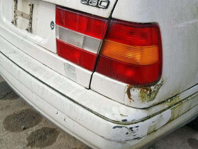 YV1KS9608V1115228 - 1997 VOLVO 960 WHITE photo 10