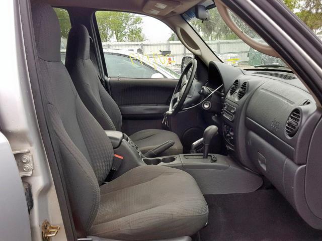 1J4GL48K92W113524 - 2002 JEEP LIBERTY SP SILVER photo 5