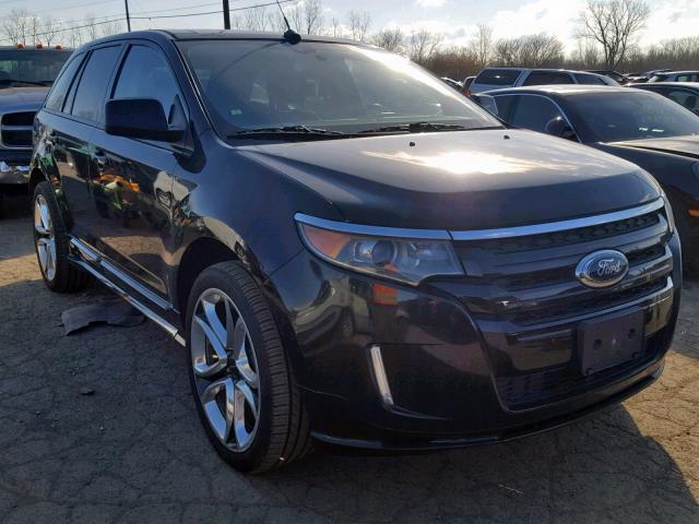 2FMDK4AK7BBA74046 - 2011 FORD EDGE SPORT BLACK photo 1