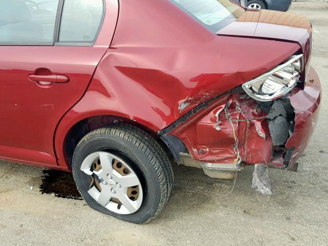 1G1AL58F587297411 - 2008 CHEVROLET COBALT LT RED photo 9