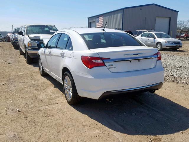 1C3CCBAG2DN721509 - 2013 CHRYSLER 200 LX WHITE photo 3