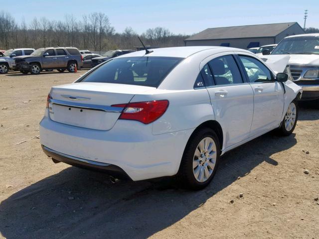 1C3CCBAG2DN721509 - 2013 CHRYSLER 200 LX WHITE photo 4