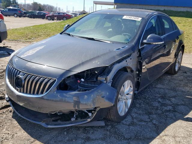 2G4GS5GXXG9199045 - 2016 BUICK REGAL PREM GRAY photo 2