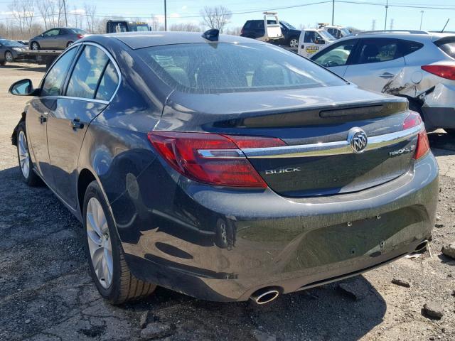 2G4GS5GXXG9199045 - 2016 BUICK REGAL PREM GRAY photo 3