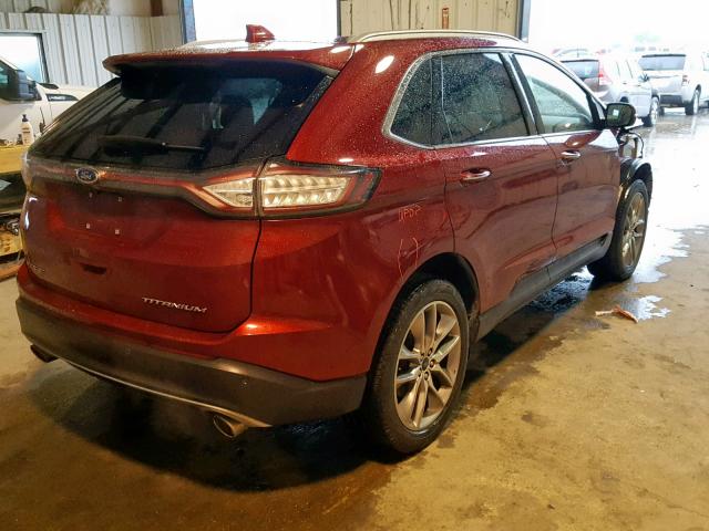 2FMPK3K86HBB61634 - 2017 FORD EDGE TITAN MAROON photo 4