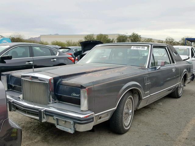 1MRBP95F6BY610850 - 1981 LINCOLN MARK VI GRAY photo 2